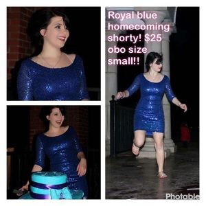 Royal blue homecoming dress!